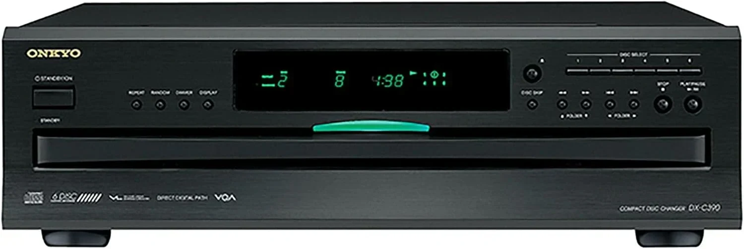 Onkyo DXC390 6 Disc CD Changer,Black
