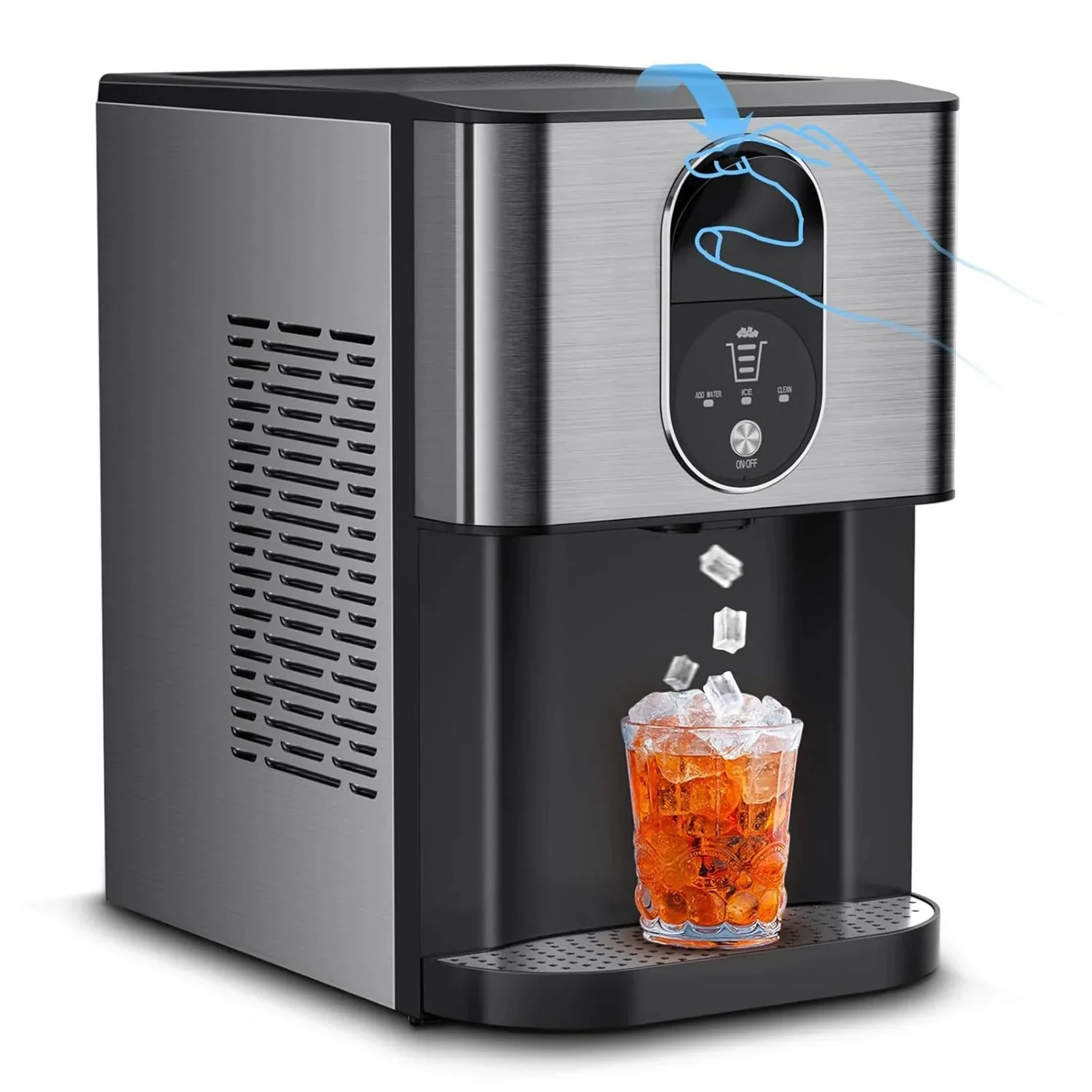 44lbs/24H Nugget Ice Maker Countertop Dispenser